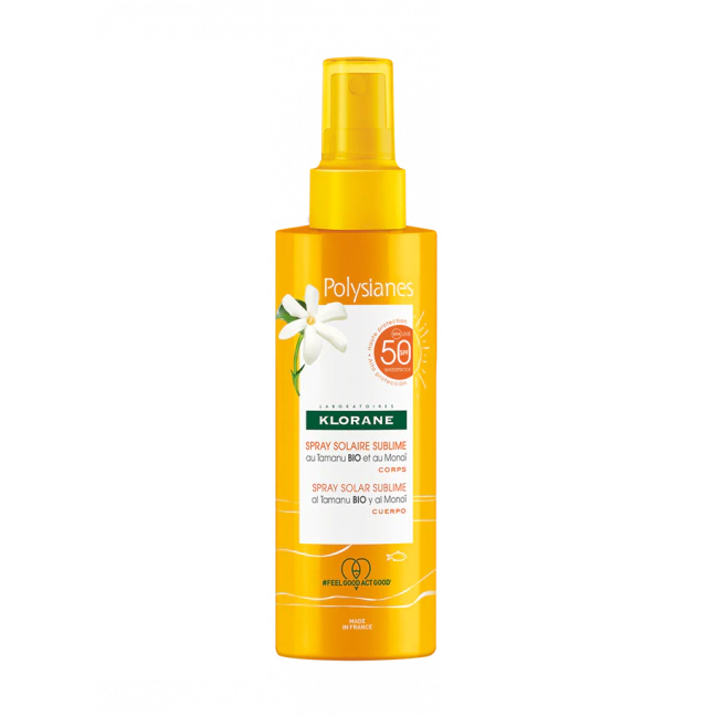 Klorane Polysianes Spray Solare Sublime Corpo SPF 50 200 ml - Dolomiti e Natura