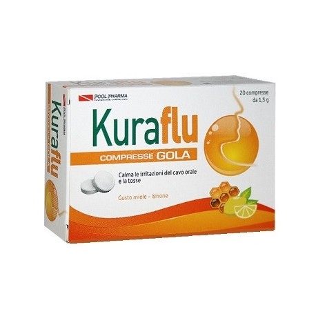 Kuraflu Gola Limone/Miele 20 Compresse - Dolomiti e Natura