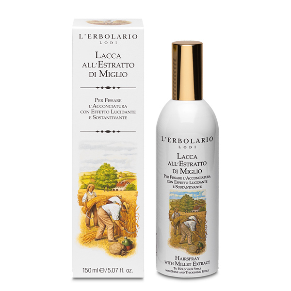 L'Erbolario Lacca All'Estratto Di Miglio 150 ml - Dolomiti e Natura