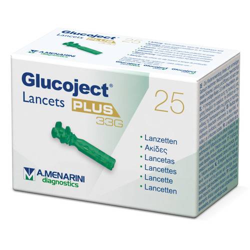 Glucoject Lancets Plus Lancette Pungidito Gauge 33 25 Pezzi - Dolomiti e Natura