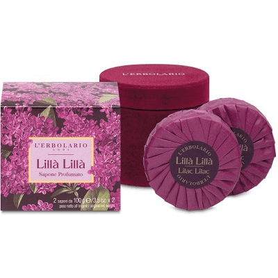 L'Erbolario Lillà Lillà Sapone Edizione Limitata 100 g 2 Pezzi - Dolomiti e Natura