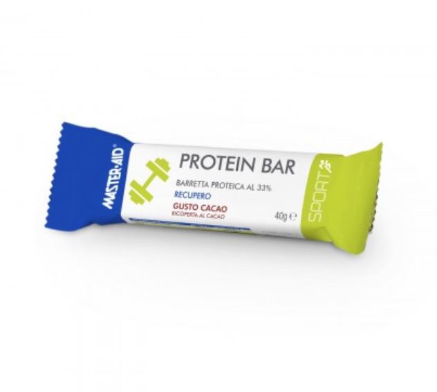 Master-Aid Sport Protein Bar Recupero Proteica Al 33% Gusto Cacao 40 g - Dolomiti e Natura
