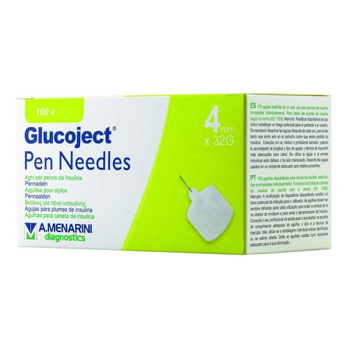 Glucoject Pen Needles 4mm G32 100 Pezzi - Dolomiti e Natura
