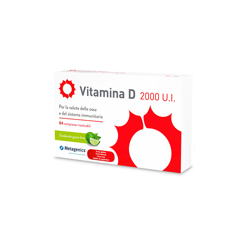 Metagenics Vitamina D 2000 UI 168 Compresse Masticabili - Dolomiti e Natura