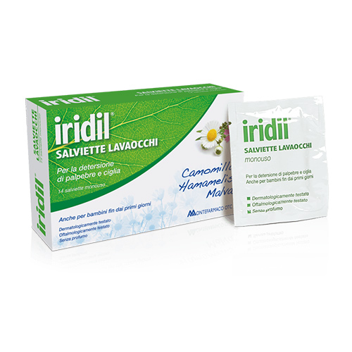Iridil Lavaocchi 14 Salviette Monouso - Dolomiti e Natura