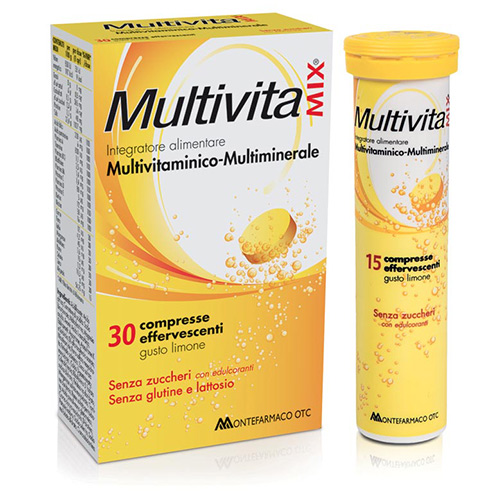 Multivitamix 15+15 Compresse Effervescenti Senza Zucchero - Dolomiti e Natura