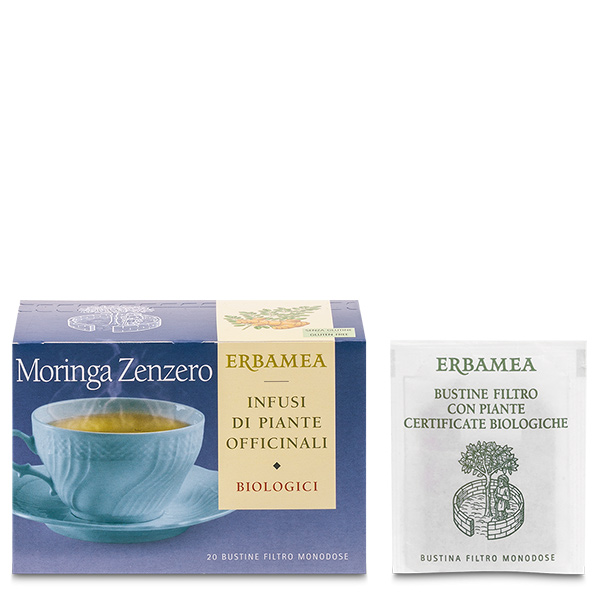 Erbamea Moringa Zenzero Biologico 20 Filtri - Dolomiti e Natura