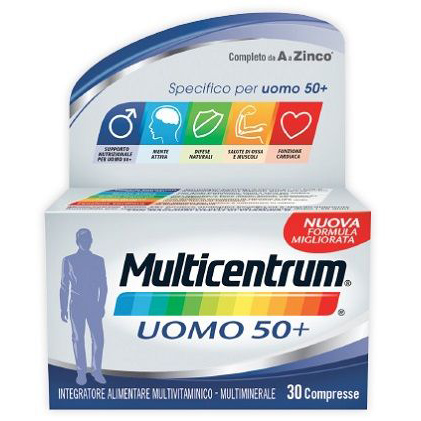 Multicentrum Uomo 50+ 30 Compresse - Dolomiti e Natura
