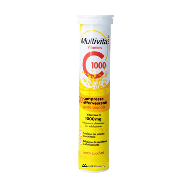 Multivitamix Vitamina C 1000 20 Compresse Effervescenti - Dolomiti e Natura