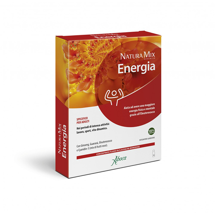 Aboca Natura Mix Advanced Energia 10 Flaconcini - Dolomiti e Natura