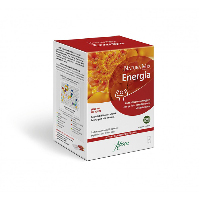Aboca Natura Mix Advanced Energia 20 Bustine - Dolomiti e Natura