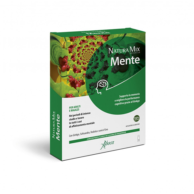 Aboca Natura Mix Advanced Mente 10 Flaconcini - Dolomiti e Natura