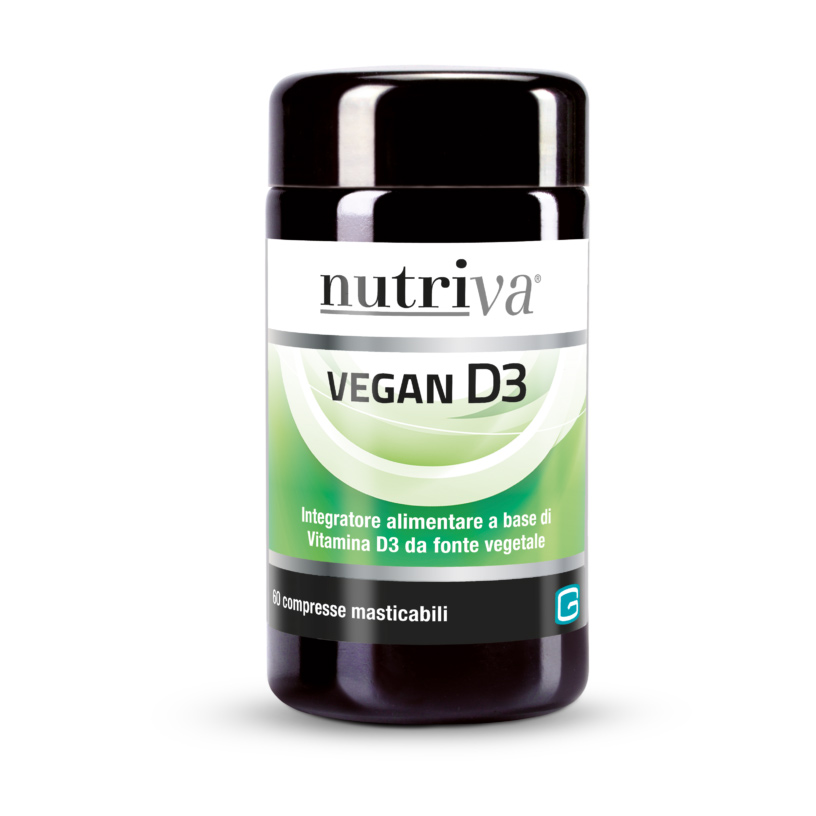 Nutriva Vegan D3 60 Compresse Masticabili - Dolomiti e Natura