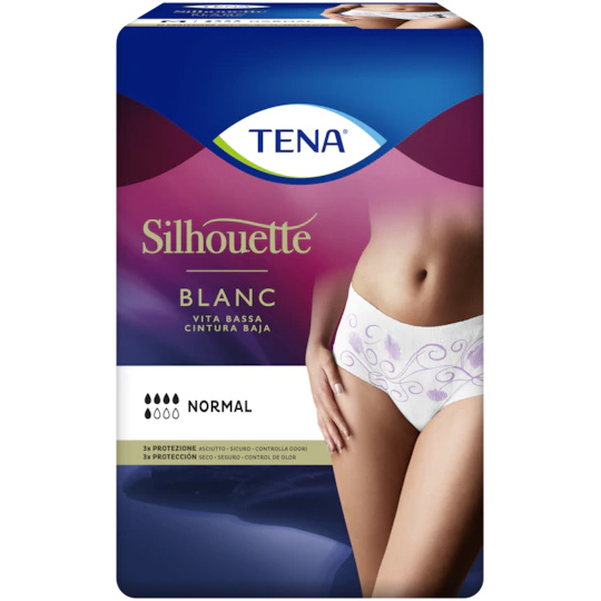 Tena Silhouette Normal Blanc Vita bassa Taglia L 10 Pezzi - Dolomiti e Natura