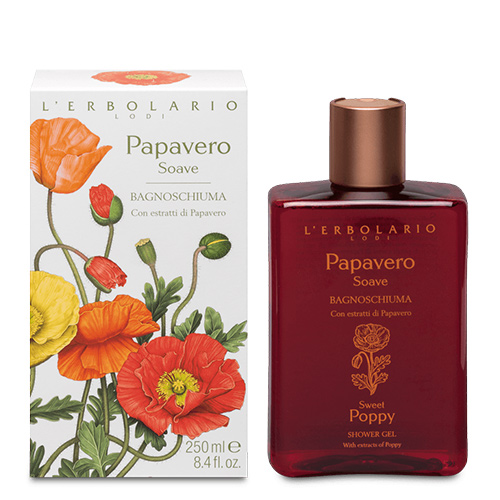 L'Erbolario Papavero Soave Bagnoschiuma 250 ml - Dolomiti e Natura
