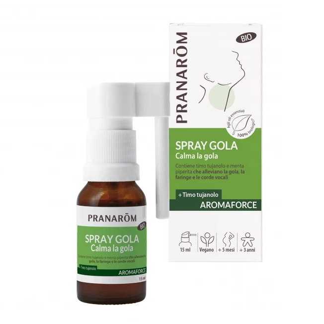 Pranarom Aromaforce Spray Gola New 15 ml - Dolomiti e Natura