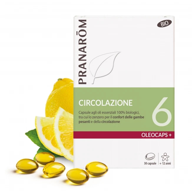 Pranarom Oleocaps 6 Circolazione 30 Capsule - Dolomiti e Natura