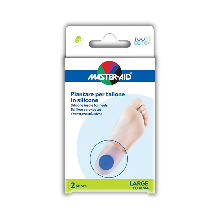 Master-Aid Foot Care Plantare Per Tallone Silicone Large EU 41/44 2 Pezzi - Dolomiti e Natura