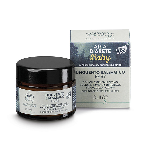 Purae Unguento Balsamico Baby Aria D'abete 50 ml - Dolomiti e Natura