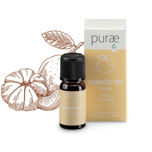 Purae Olio Essenziale Bio Mandarino Rosso 10 ml - Dolomiti e Natura