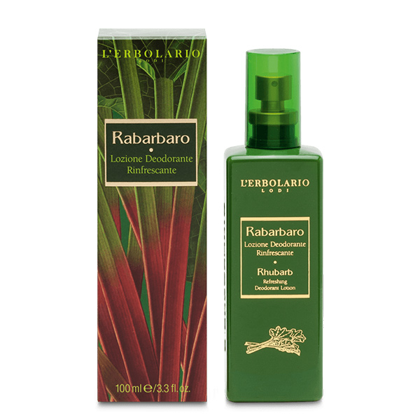 L'Erbolario Rabarbaro Lozione Deodorante Rinfrescante 100 ml - Dolomiti e Natura
