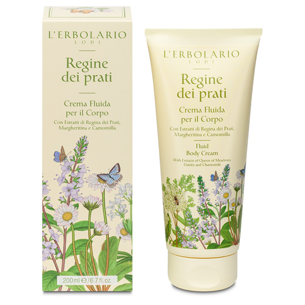 L'Erbolario Regine Dei Prati Crema Fluida Per Il Corpo 200 ml - Dolomiti e Natura