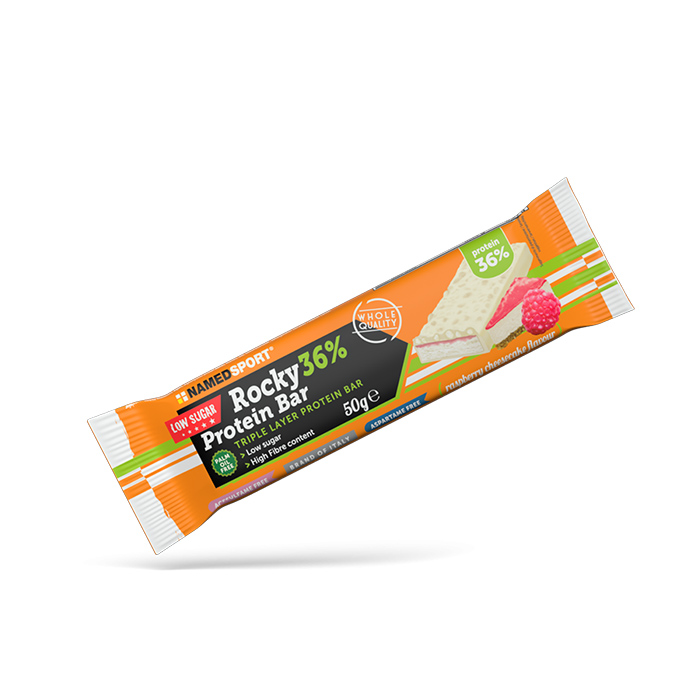Named Sport Rocky 36% Protein Bar Raspberry Cheesecake 50 g - Dolomiti e Natura