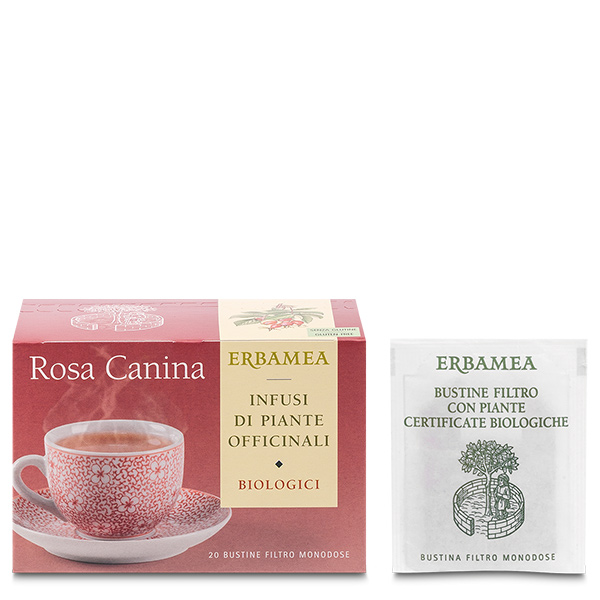 Erbamea Rosa Canina Infuso Biologico 20 Bustine - Dolomiti e Natura