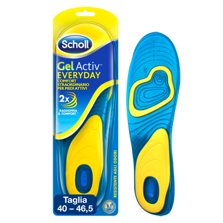 Scholl Solette Gel Activ Everyday Uso Quotidiano Uomo 1 Paio - Dolomiti e Natura
