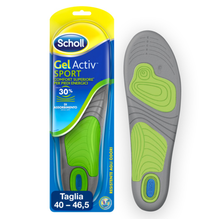 Scholl Solette Gel Activ Sport Uomo 1 Paio - Dolomiti e Natura