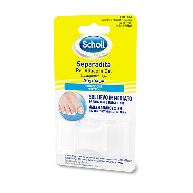 Scholl Gel Activ Separadita Per Alluce in Gel - Dolomiti e Natura