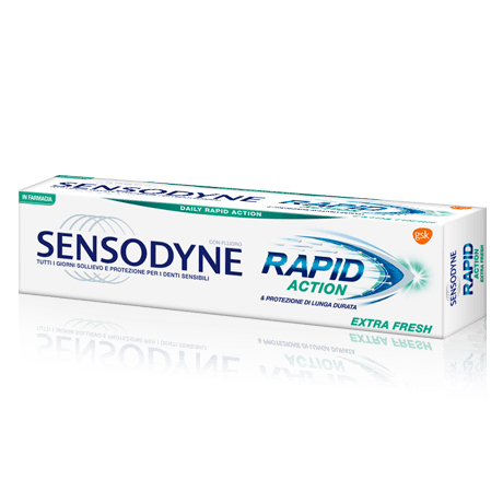 Sensodyne Rapid Action Extra Fresh Dentifricio 75 ml - Dolomiti e Natura