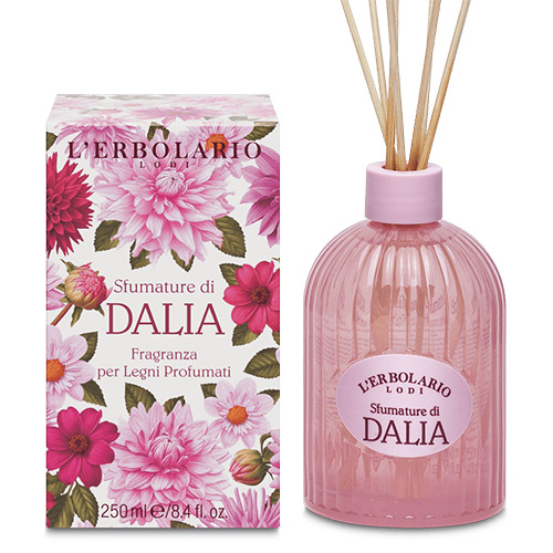 L'Erbolario Sfumature Di Dalia Fragranza Per Legni Profumati 250 ml - Dolomiti e Natura