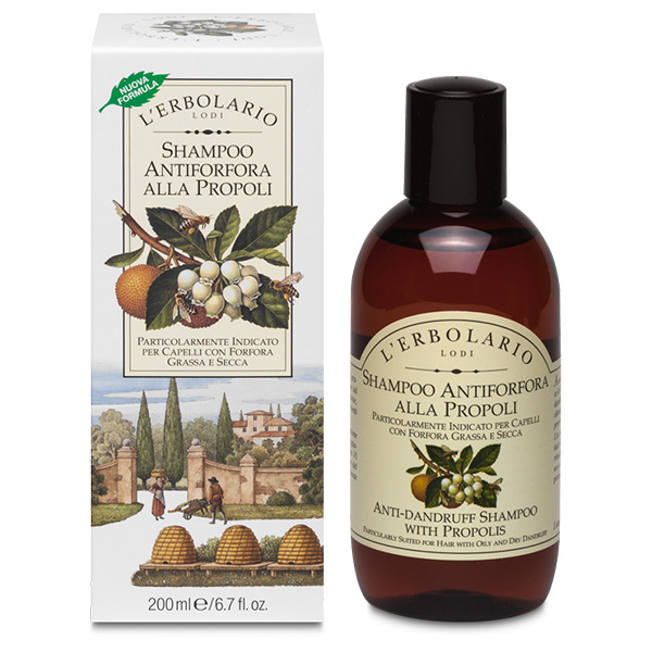 L'Erbolario Shampoo Antiforfora Alla Propoli 200 ml - Dolomiti e Natura