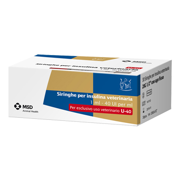 MSD Animal Health Siringhe Per Insulina Veterinaria 40 U.I. / 1 ml 30 Siringhe - Dolomiti e Natura