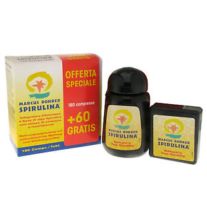 Marcus Roher Spirulina Barattolo Offerta Speciale 180+60 Compresse - Dolomiti e Natura