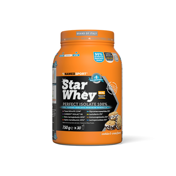 Named Sport Star Whey Coockies & Cream 750 g - Dolomiti e Natura