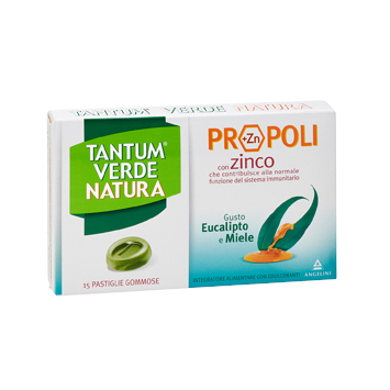 Tantum Verde Natura Pastiglie Eucalipto & Miele 15 Pezzi - Dolomiti e Natura