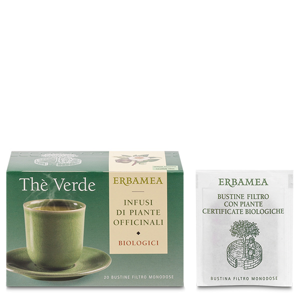 Erbamea Thè Verde Infuso biologico 20 Filtri - Dolomiti e Natura