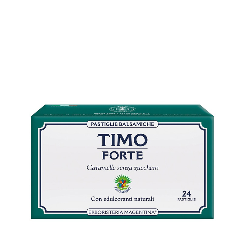 Erboristeria Magentina Timo Forte Pastiglie Balsamiche 24 Pezzi - Dolomiti e Natura