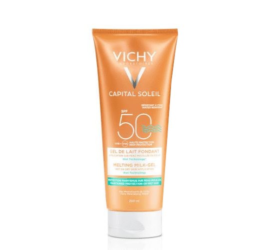 Vichy Capital Soleil Gel Latte Fondente SPF 50 200 ml - Dolomiti e Natura