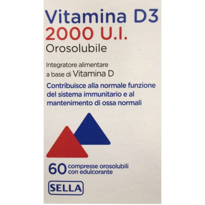 Sella Vitamina D3 2000 U.I. Orosolubile 60 Compresse - Dolomiti e Natura