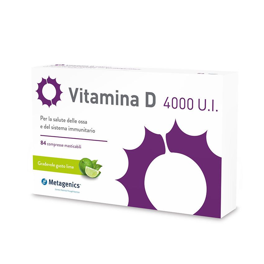 Metagenics Vitamina D 4000 UI 168 Compresse Masticabili - Dolomiti e Natura
