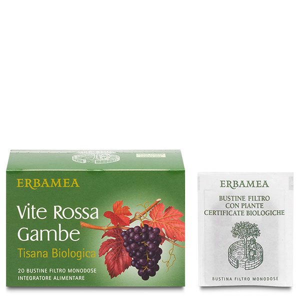 Erbamea Vite Rossa Gambe Tisana Biologica 20 Filtri - Dolomiti e Natura