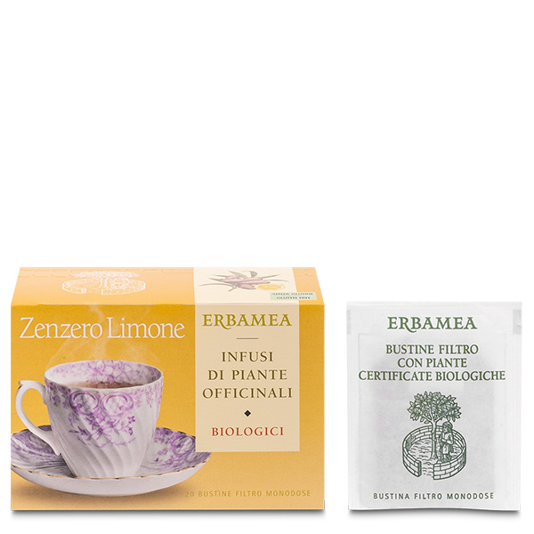 Erbamea Zenzero Limone Infusio Biologico 20 Bustine - Dolomiti e Natura