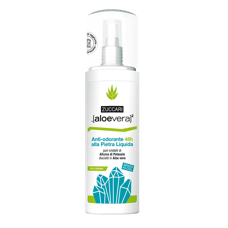 Aloevera 2 Anti-odorante 48H alla Pietra Liquida Spray 100 ml - Dolomiti e Natura