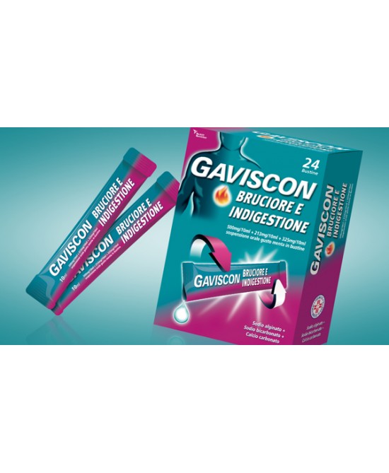 Gaviscon Bruciore E Indigestione 24 Bustine - Dolomiti e Natura