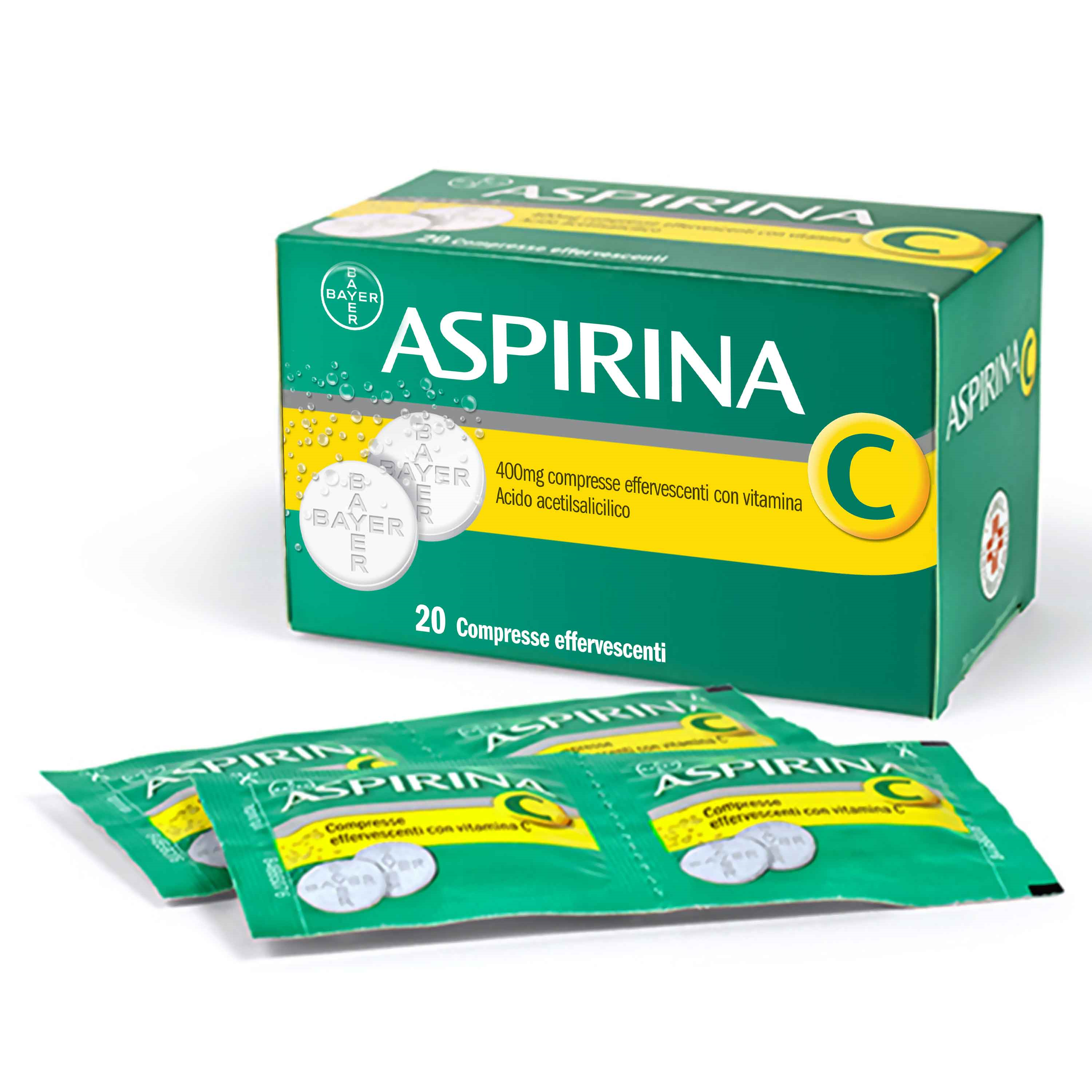Aspirina C 20 Compresse Effervescenti 400 + 240 mg - Dolomiti e Natura
