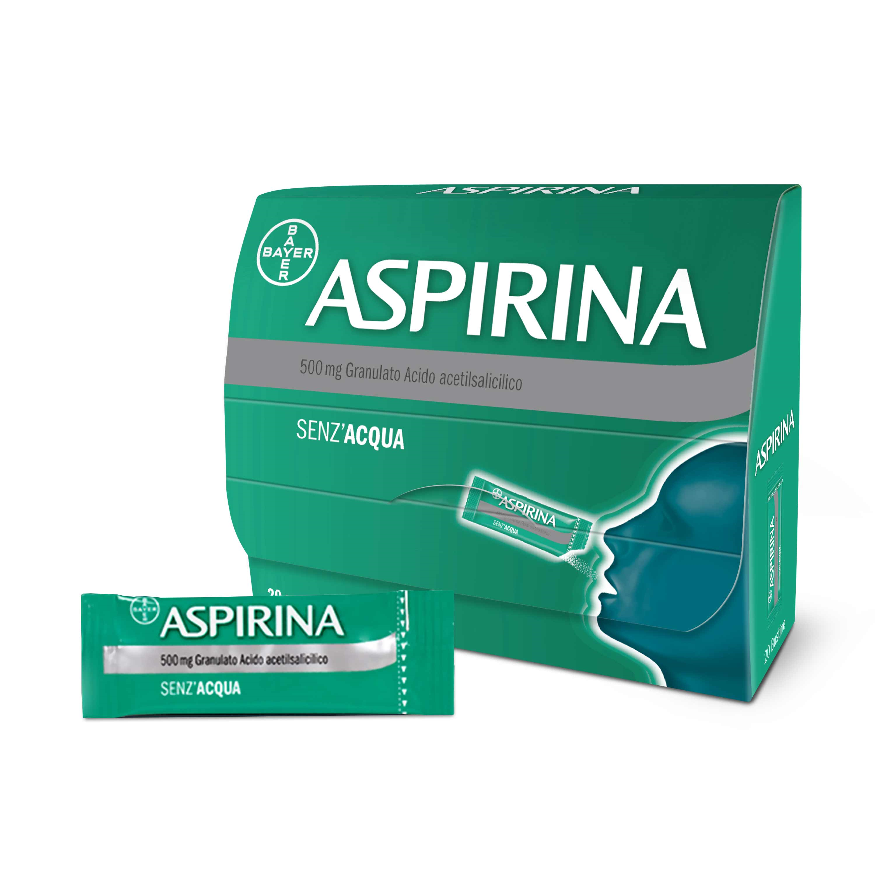 Aspirina Granulato 20 Bustine 500 mg - Dolomiti e Natura