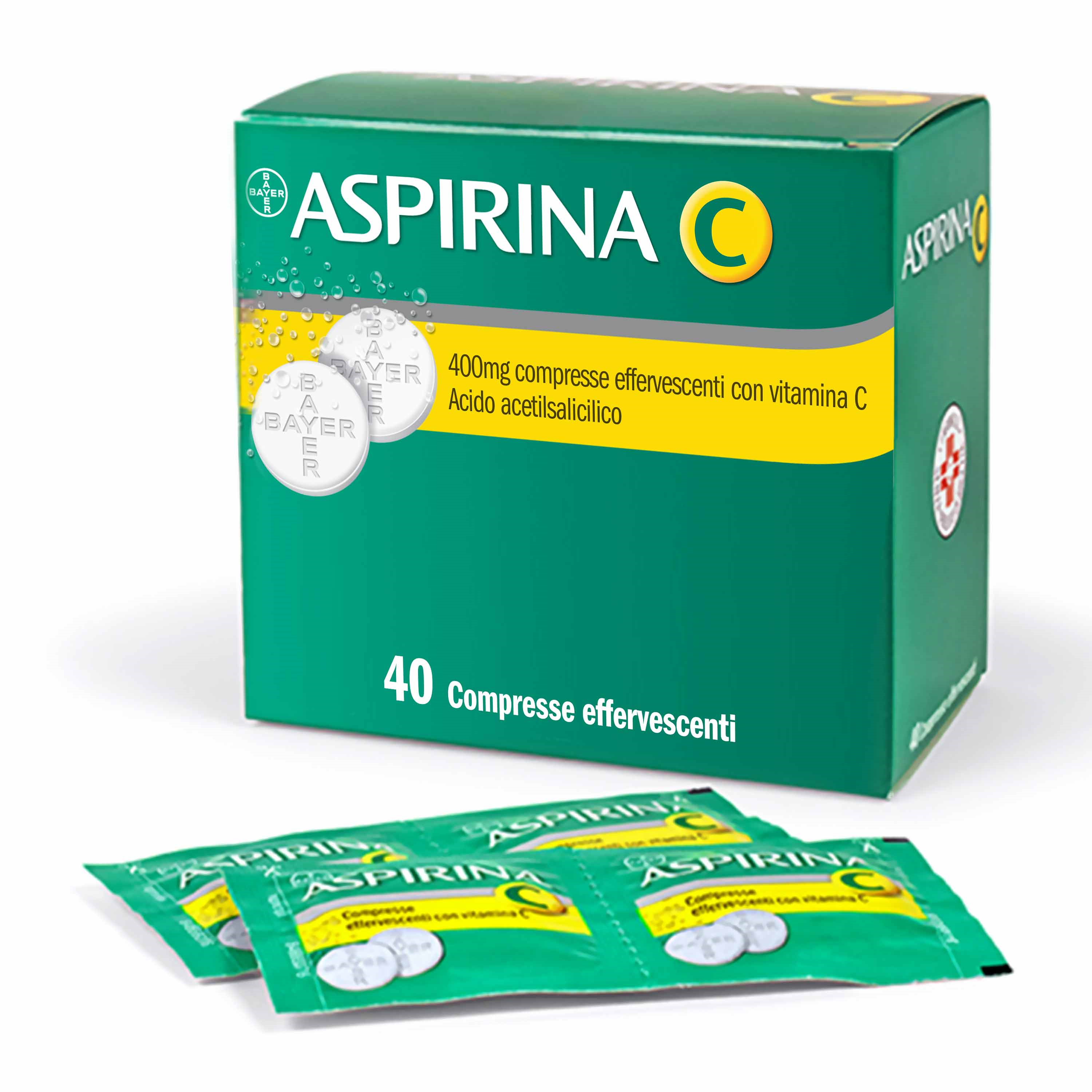 Aspirina C 40 Compresse Effervescenti 400 + 240 mg - Dolomiti e Natura